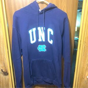 VTG UNC Tarheels North Carolina Reebok Heisman Hoodie Sweatshirt Sz M Navy Blue